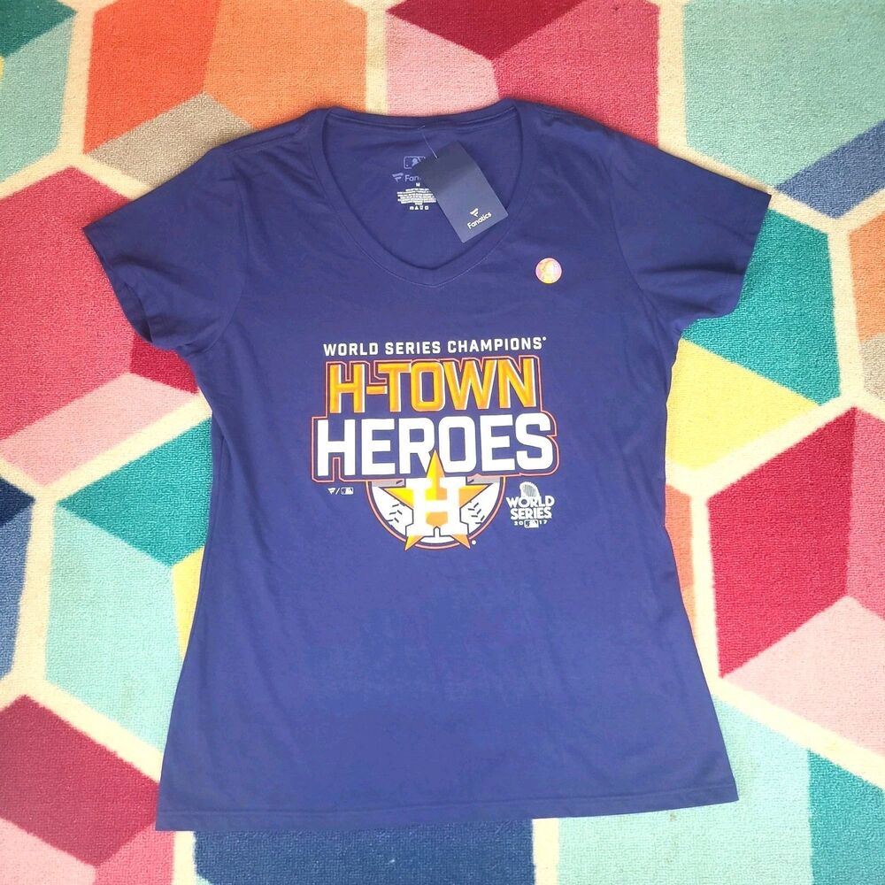 Women's Houston‎ Astros Fanatics Navy 2017 World Series Champions Home Game...